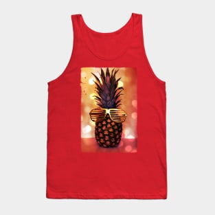 Pineapple with Grill Glasses Tank Top